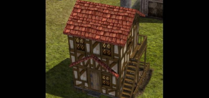 Красочные двухэтажные маленькие дома